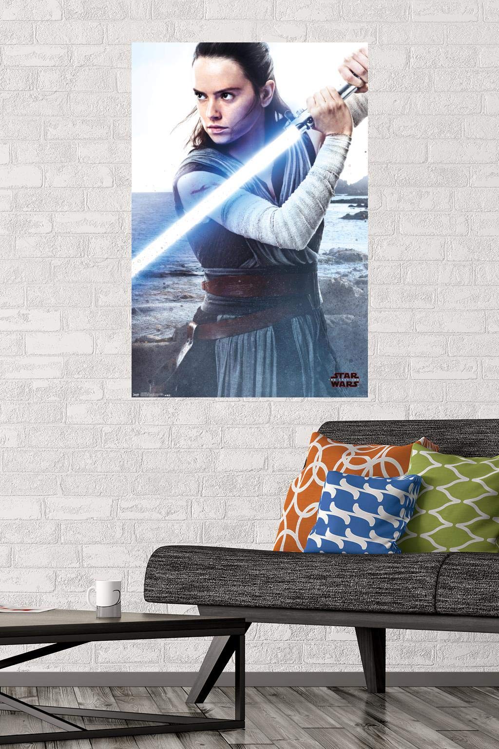 Amazon.com: Trends International Star Wars: The Last Jedi - Rey